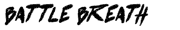 Battle Breath font preview